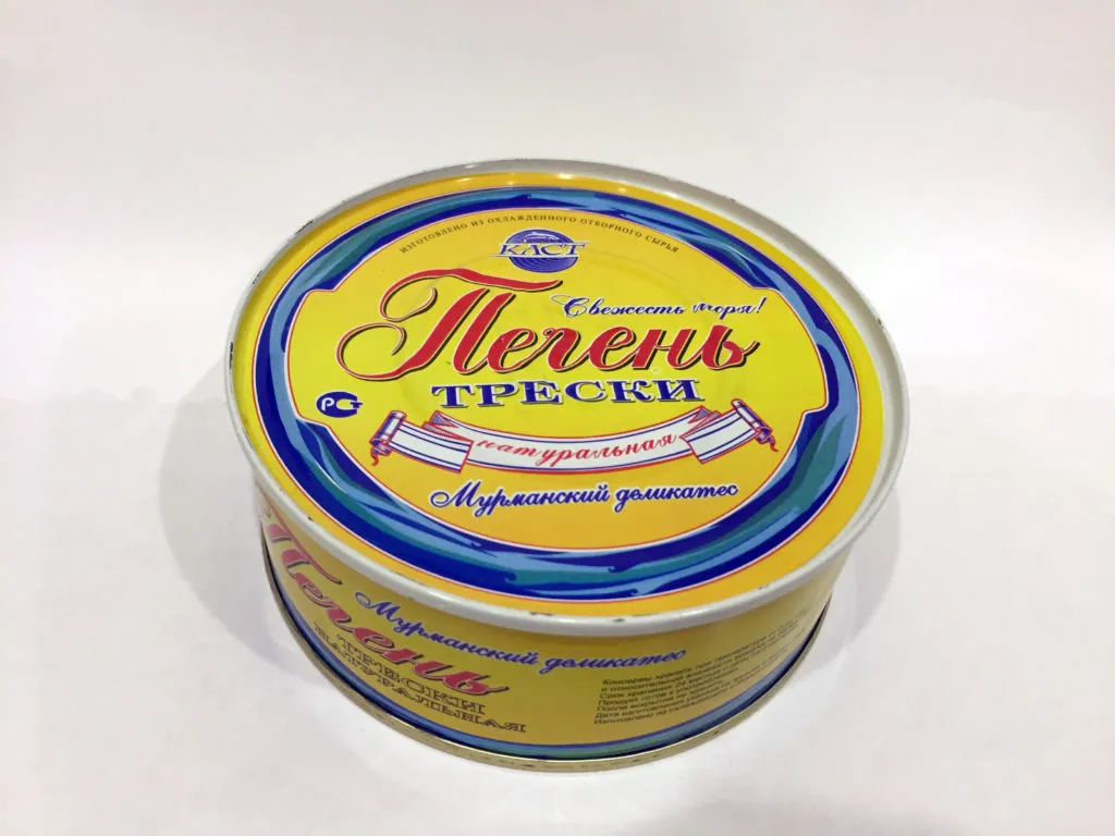 фотография продукта Печень трески натуральная Мурманск ж/б